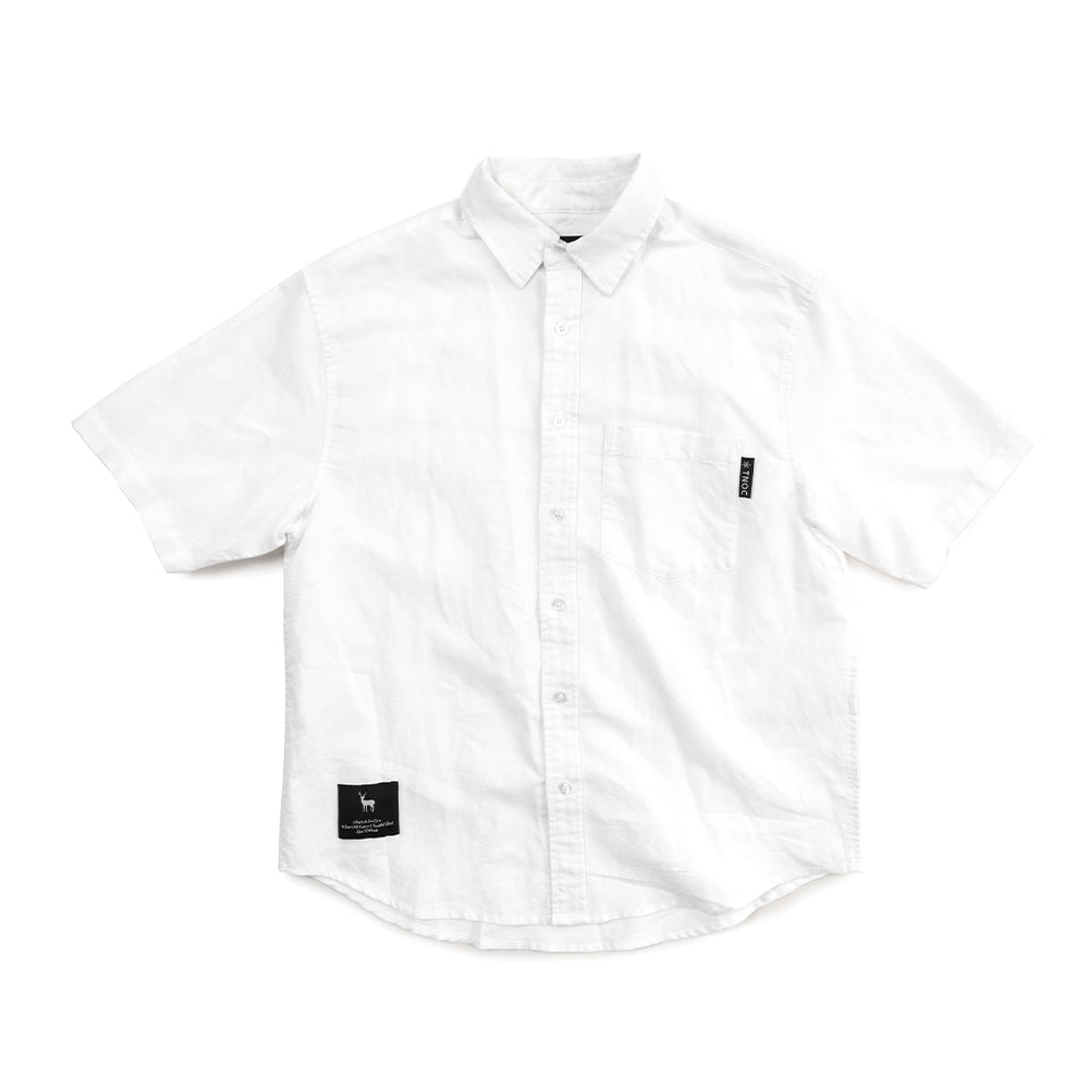 TNOC THE SHIRT SHORT SLEEVE BIG SHAPE LINEN