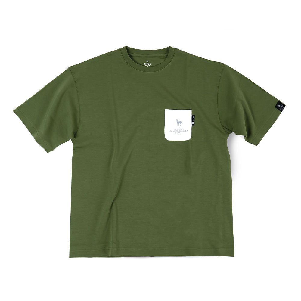 TNOC THE TEE PONTE LEAF GREEN / R-POCKET