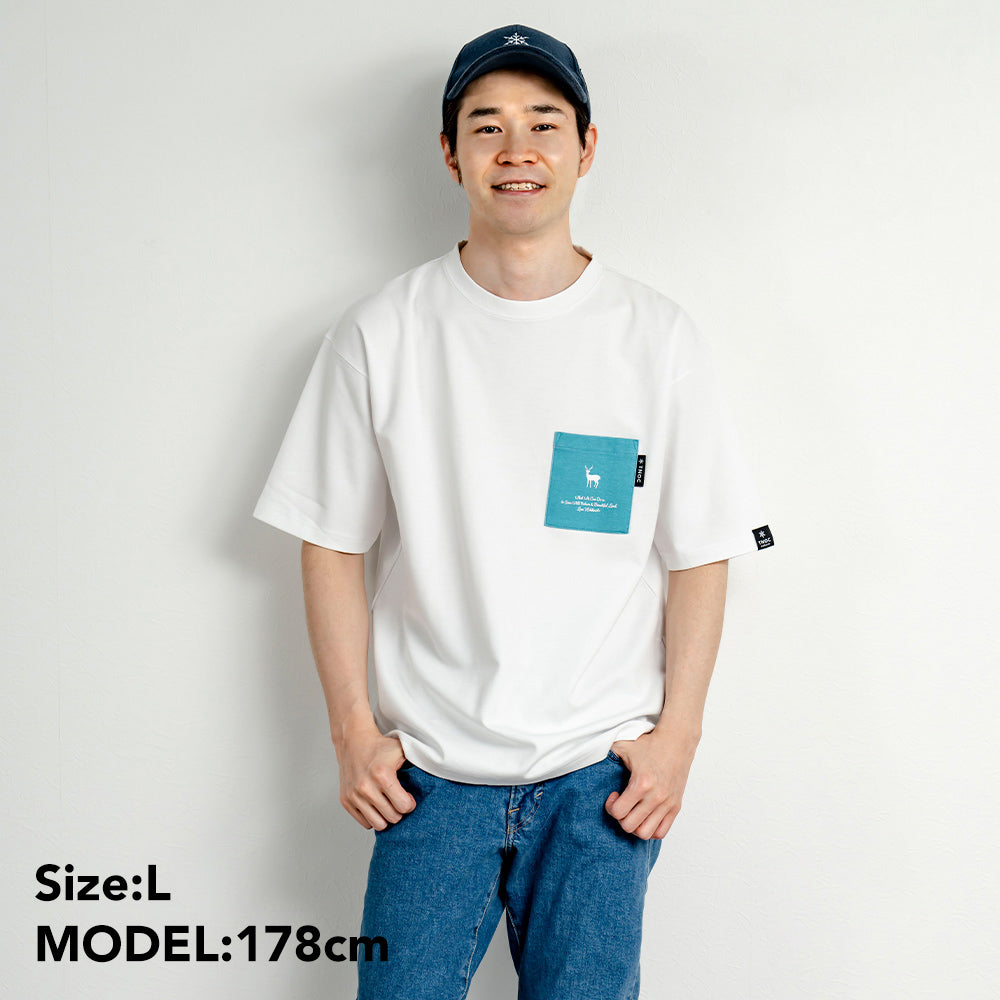 TNOC THE TEE PONTE / SKY BLUE POCKET