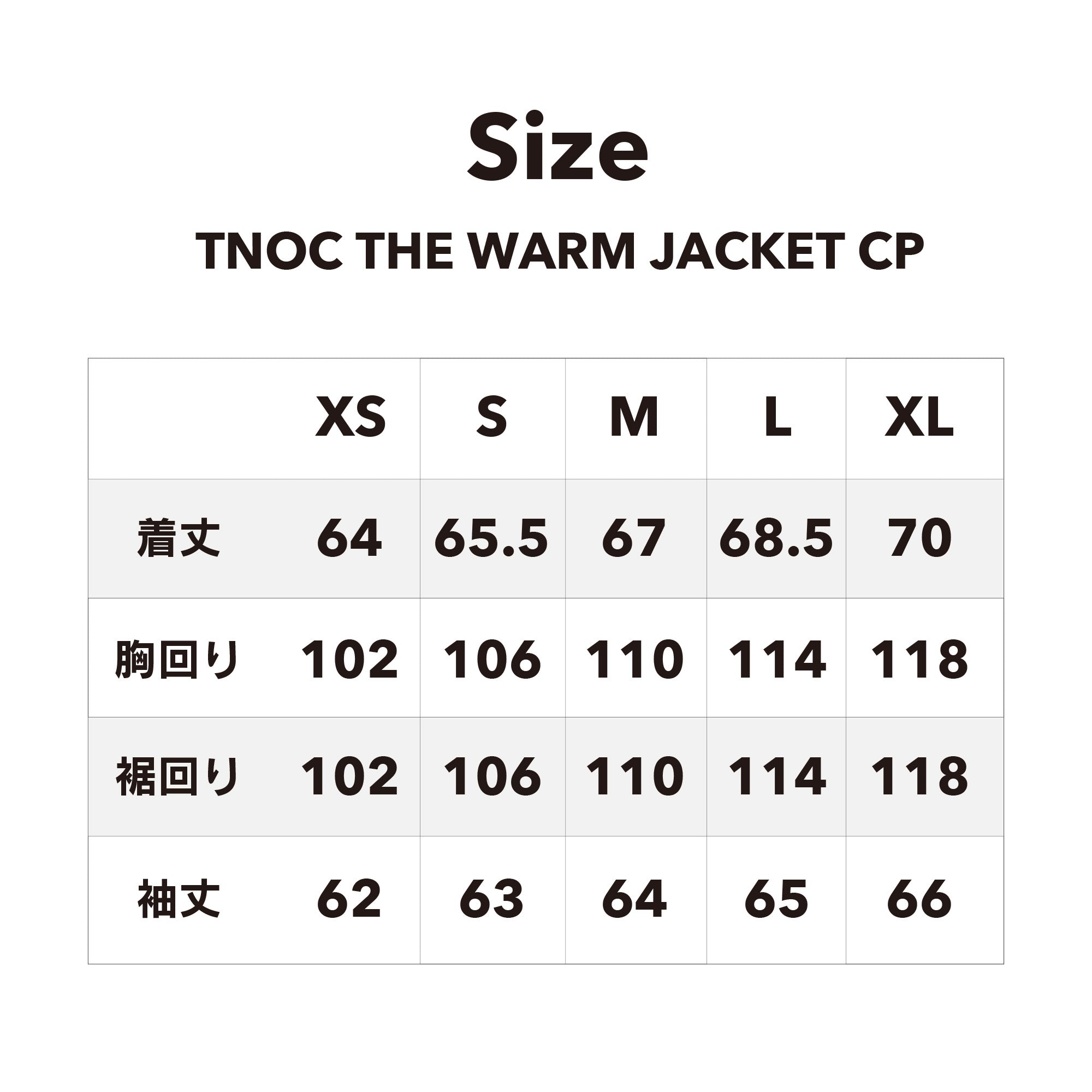 TNOC THE WARM JACKET CP