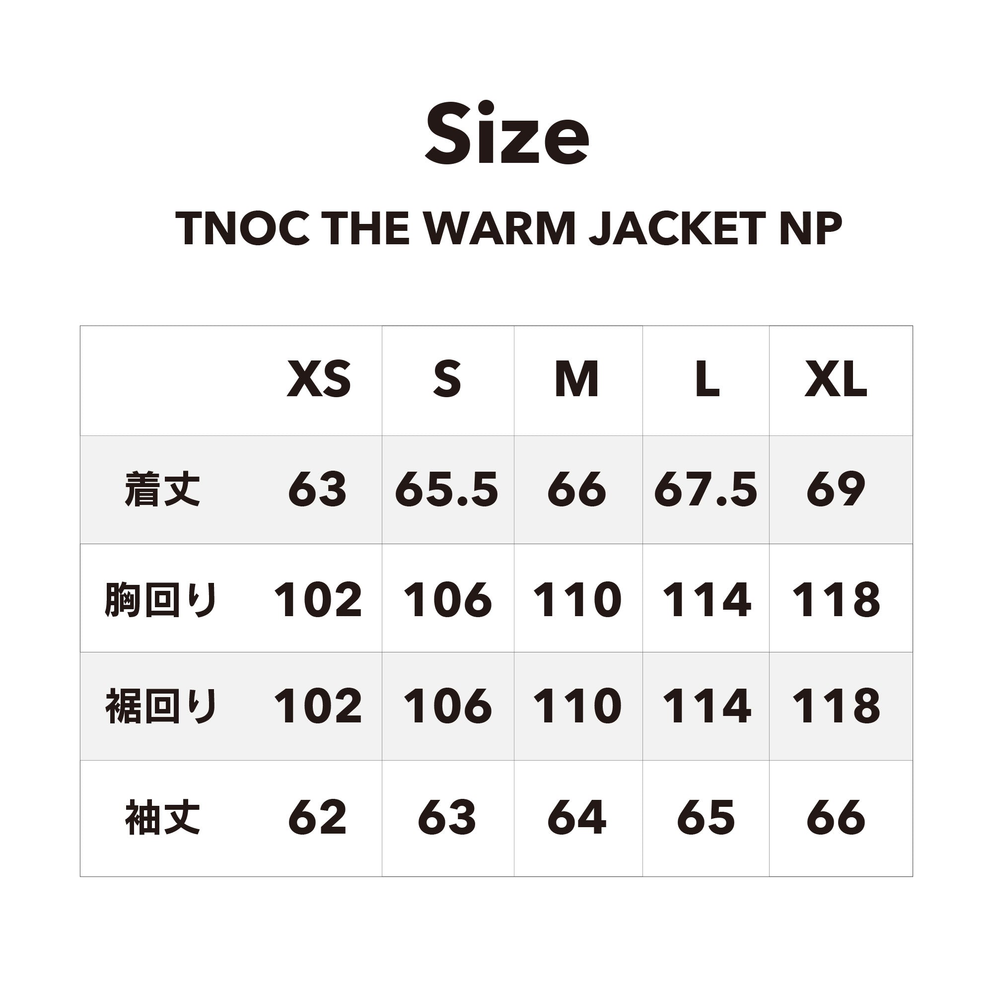 TNOC THE WARM JACKET NP