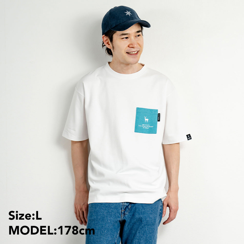 TNOC THE TEE PONTE / SKY BLUE POCKET