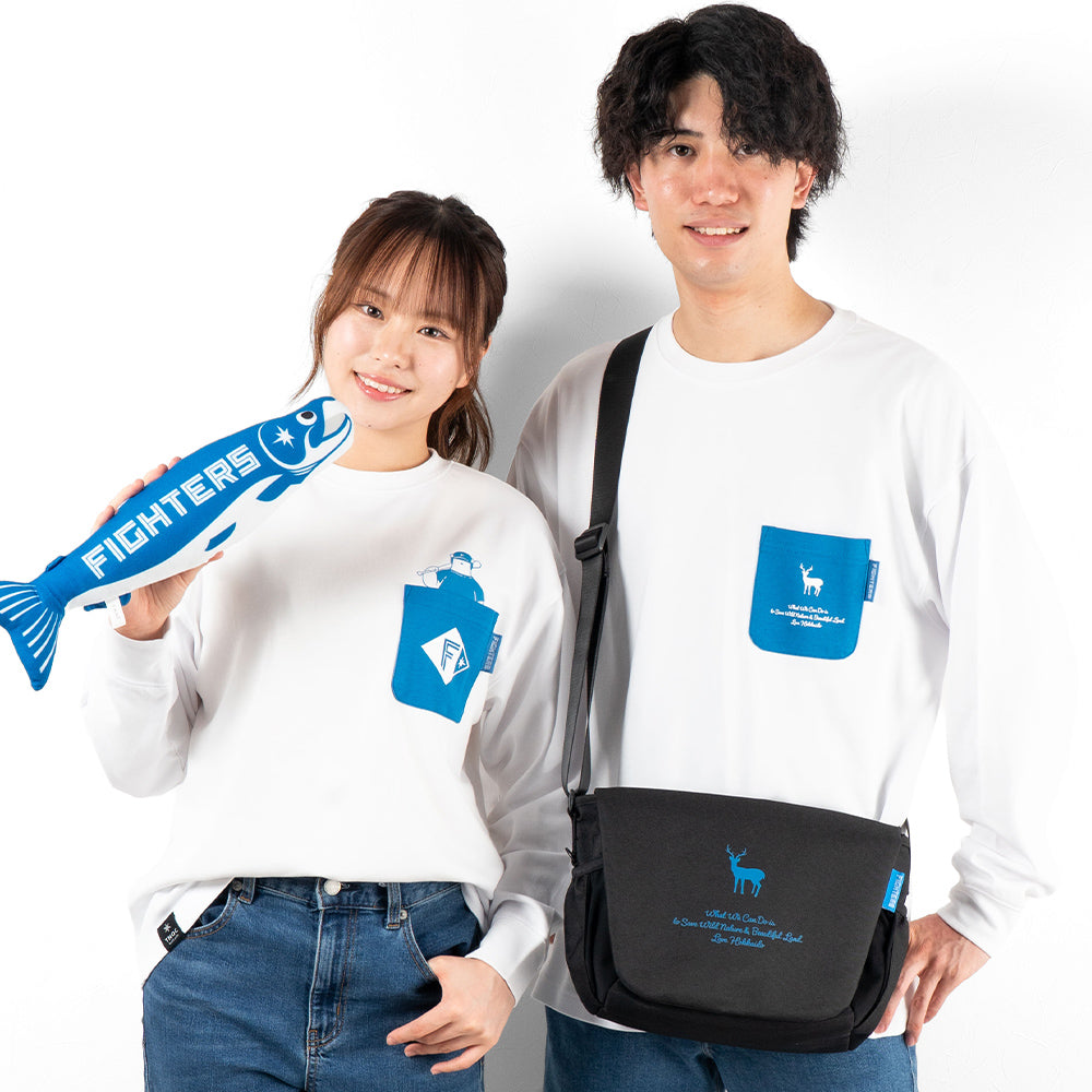 F/MODE TNOC THE TEE LONG SLEEVE PONTE SNOW WHITE / R-POCKET