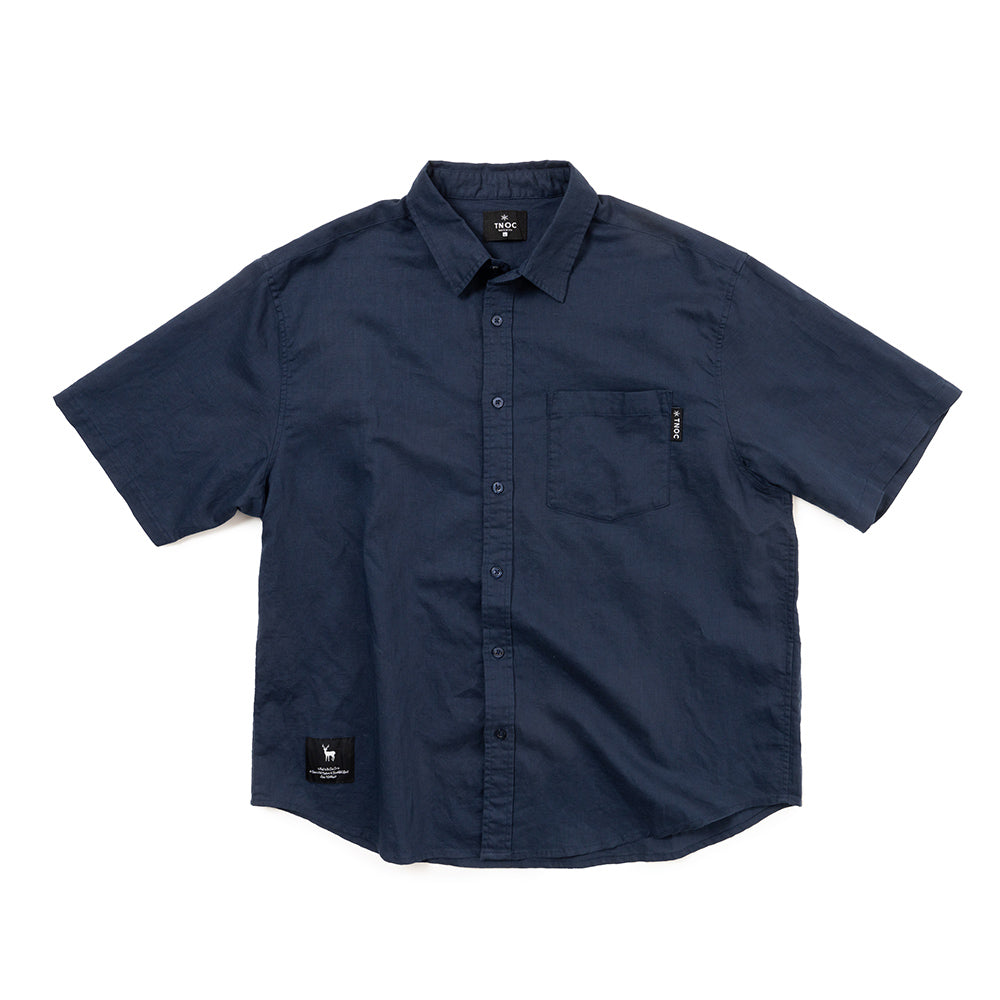 TNOC THE SHIRT SHORT SLEEVE BIG SHAPE LINEN