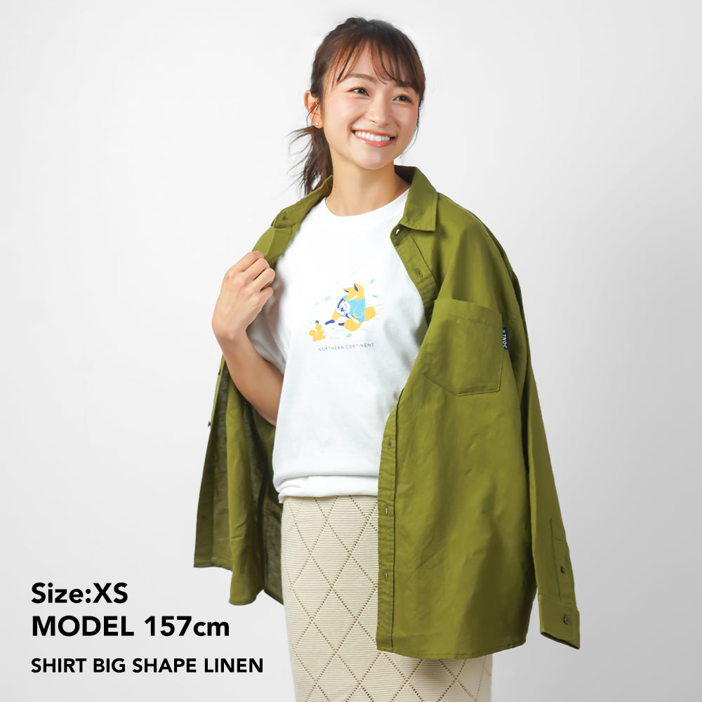 TNOC THE SHIRT BIG SHAPE LINEN