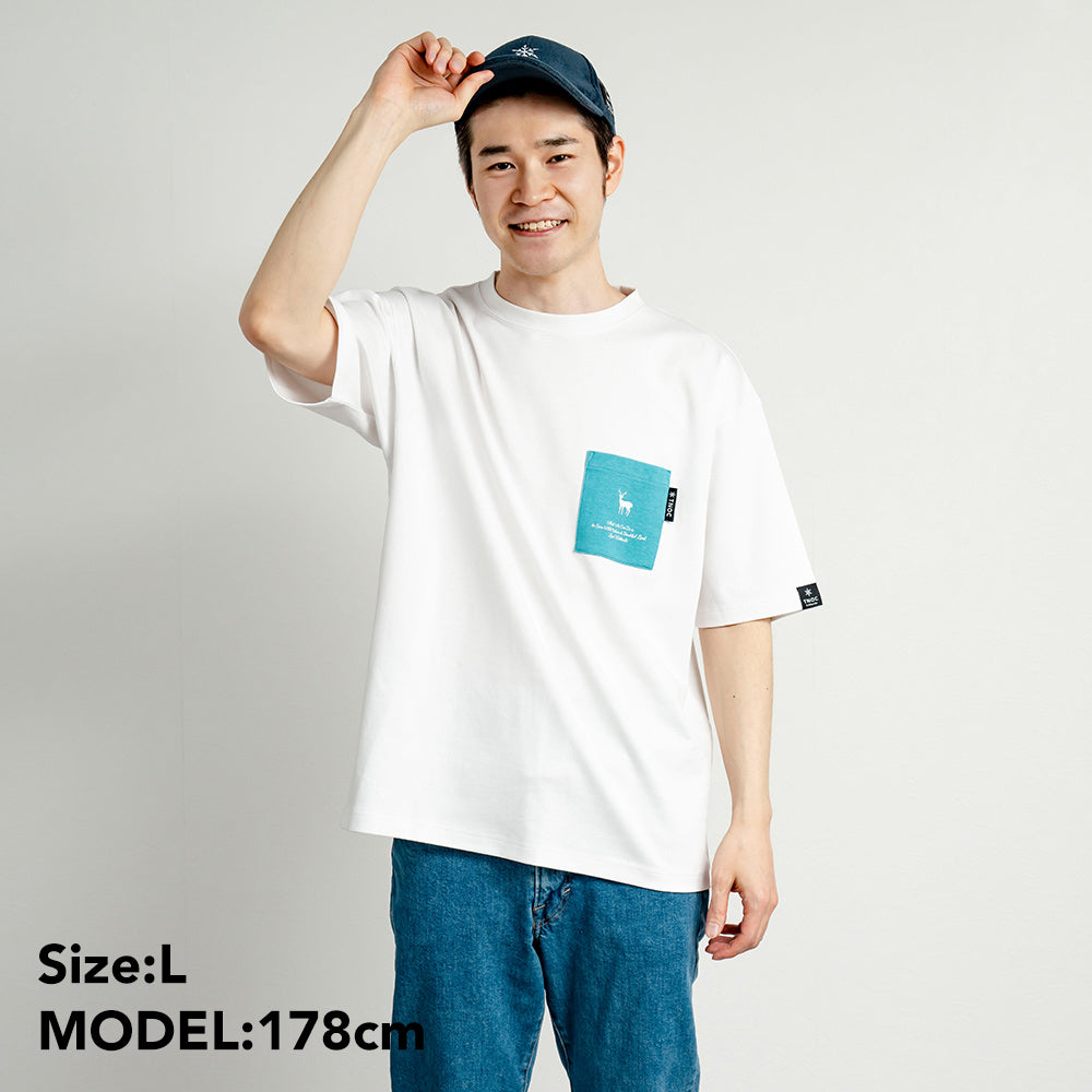 TNOC THE TEE PONTE / SKY BLUE POCKET