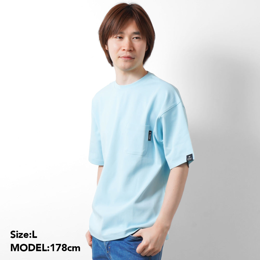 TNOC THE TEE PONTE ASH BLUE / R-POCKET
