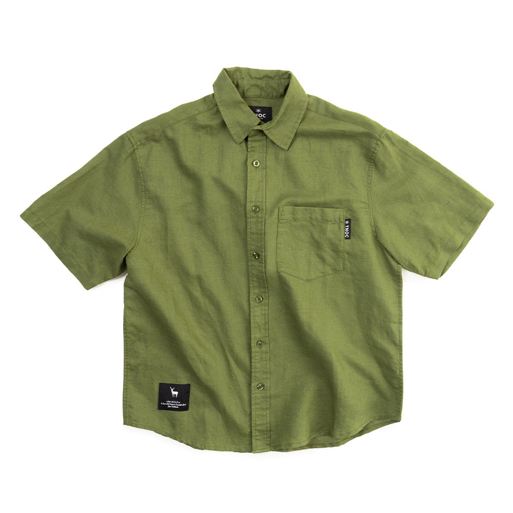 TNOC THE SHIRT SHORT SLEEVE BIG SHAPE LINEN