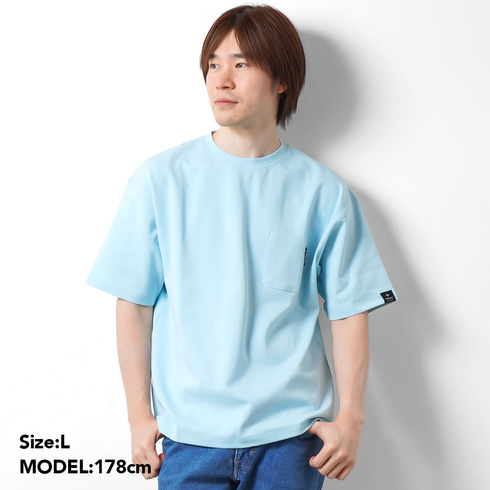 TNOC THE TEE PONTE ASH BLUE / R-POCKET