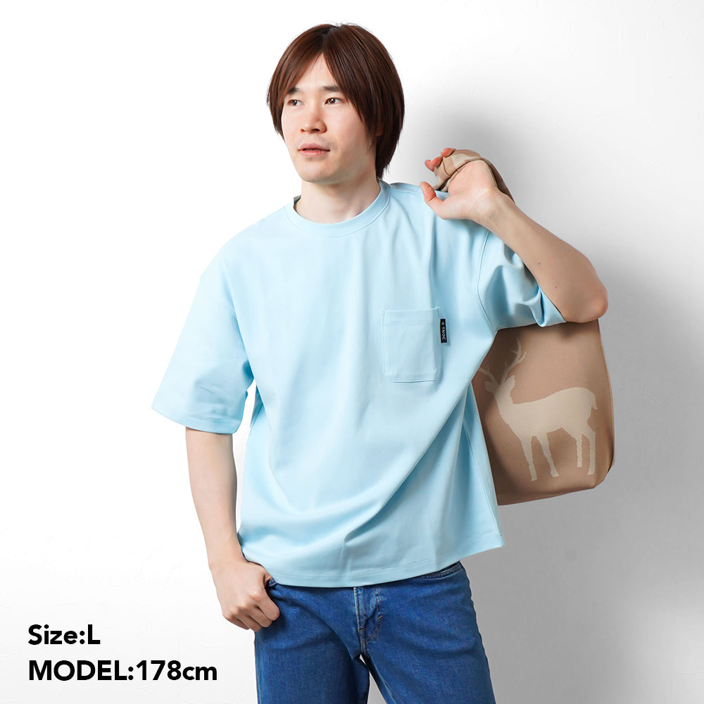 TNOC THE TEE PONTE ASH BLUE / R-POCKET