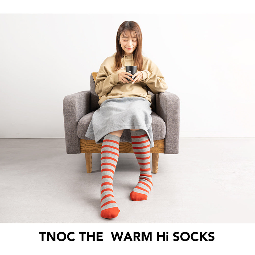 TNOC THE WARM Hi SOCKS STRIPE