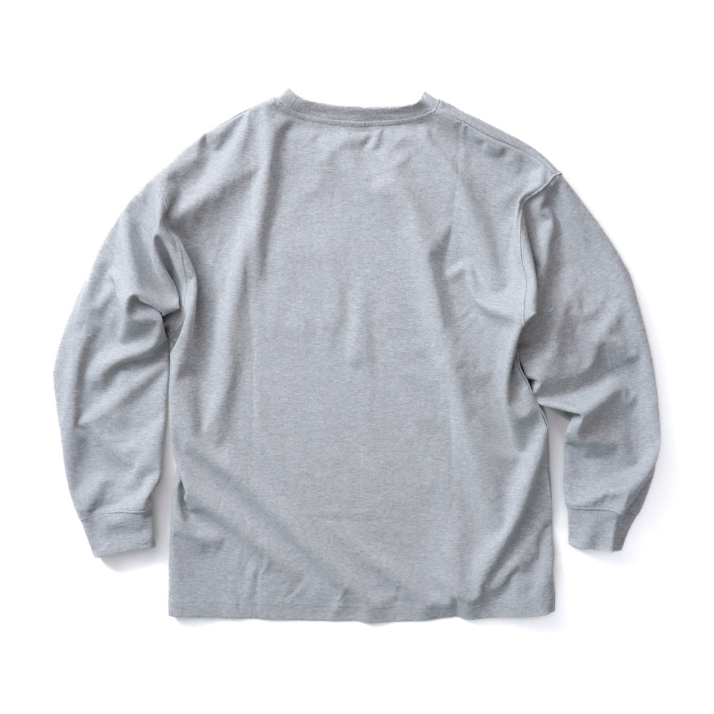 TNOC THE TEE LONG SLEEVE PONTE FOG GRAY / R-POCKET