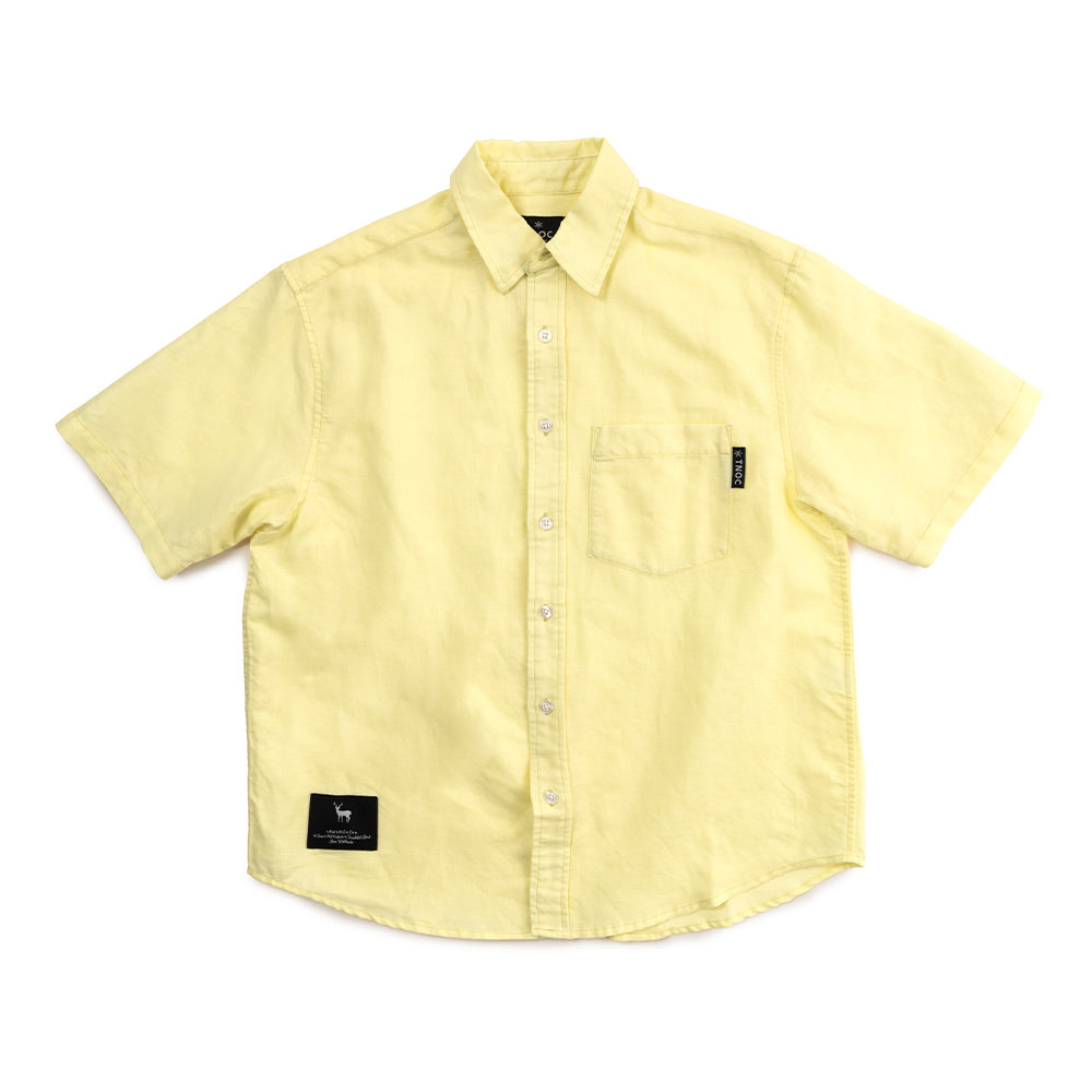 TNOC THE SHIRT SHORT SLEEVE BIG SHAPE LINEN