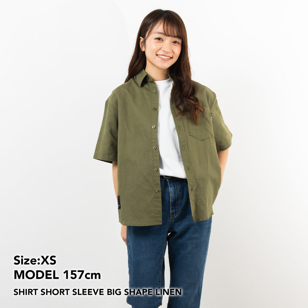 TNOC THE SHIRT SHORT SLEEVE BIG SHAPE LINEN