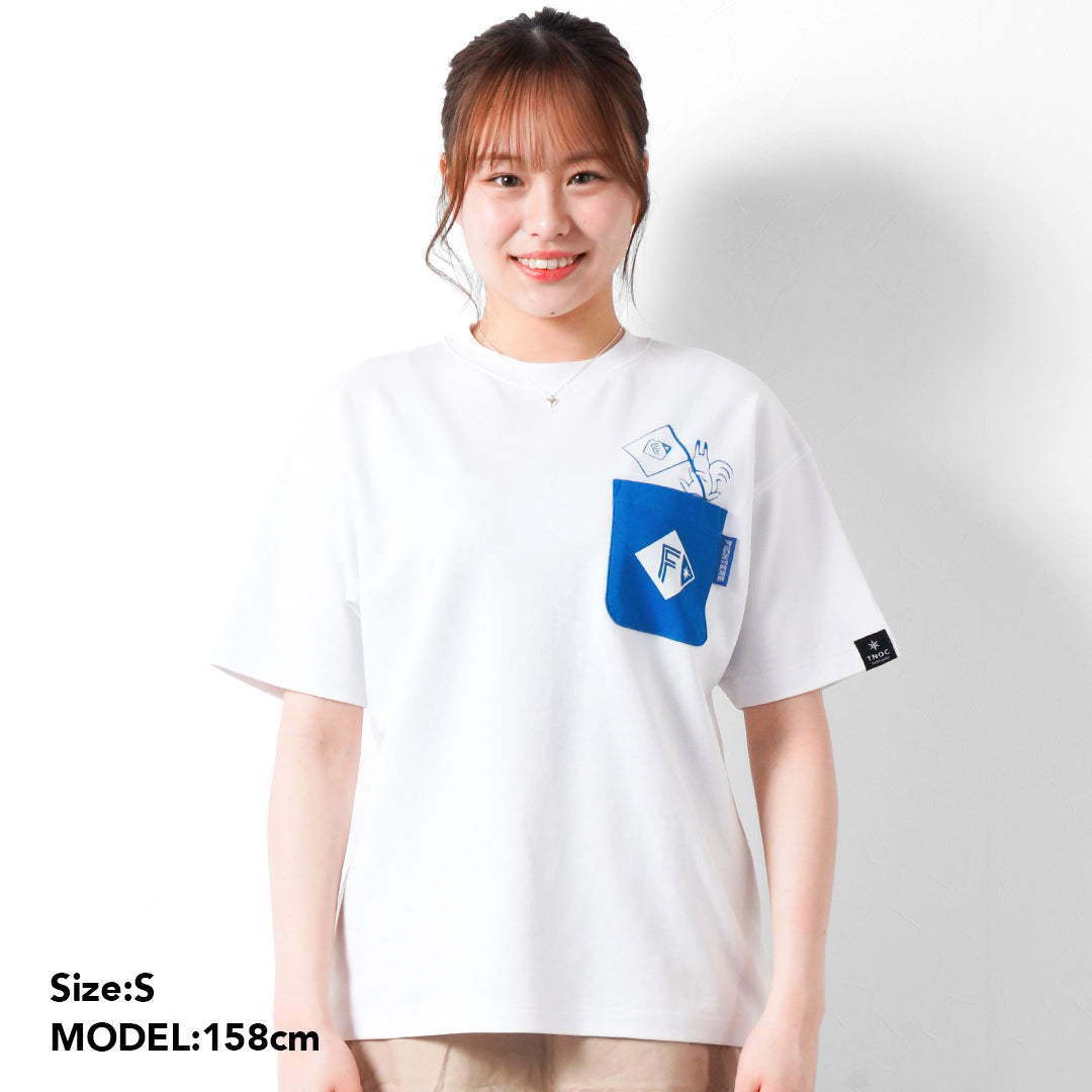 F/MODE TNOC THE TEE PONTE / WAVE FLAG EZORIS R-POCKET