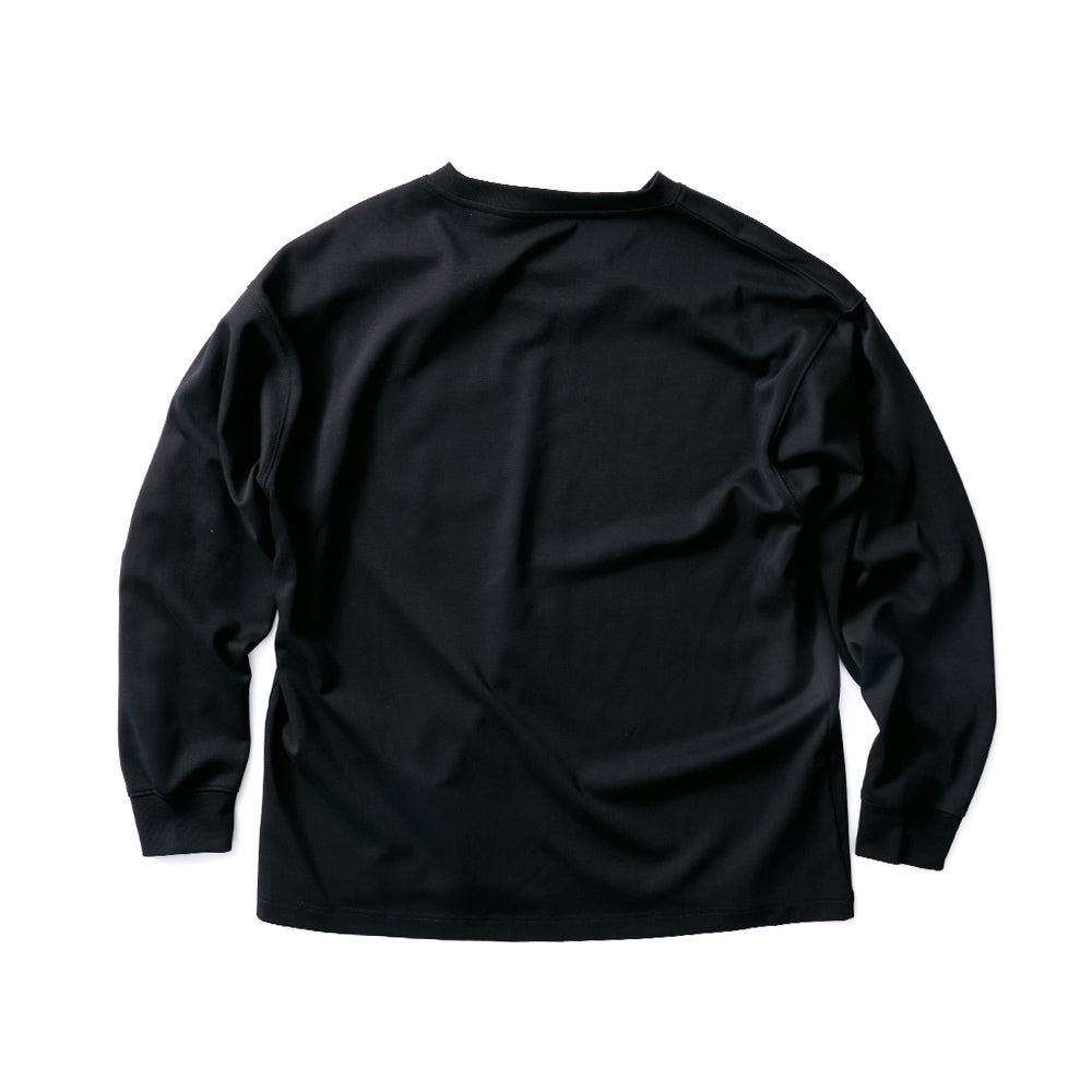 TNOC THE TEE LONG SLEEVE PONTE NIGHT BLACK / R-POCKET