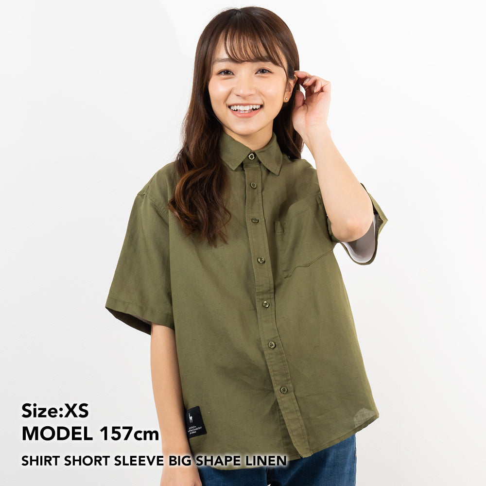 TNOC THE SHIRT SHORT SLEEVE BIG SHAPE LINEN