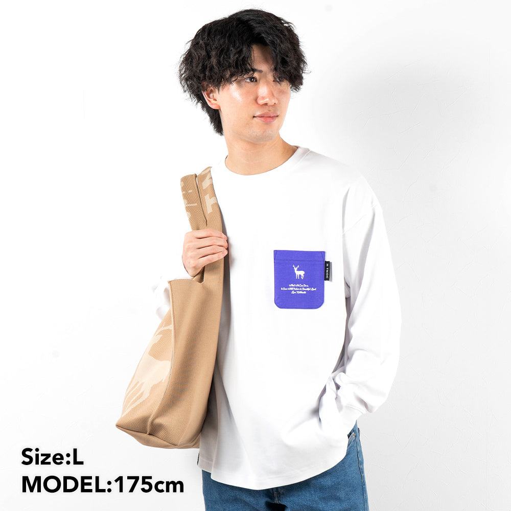 TNOC THE TEE LONG SLEEVE PONTE SNOW WHITE / R-POCKET
