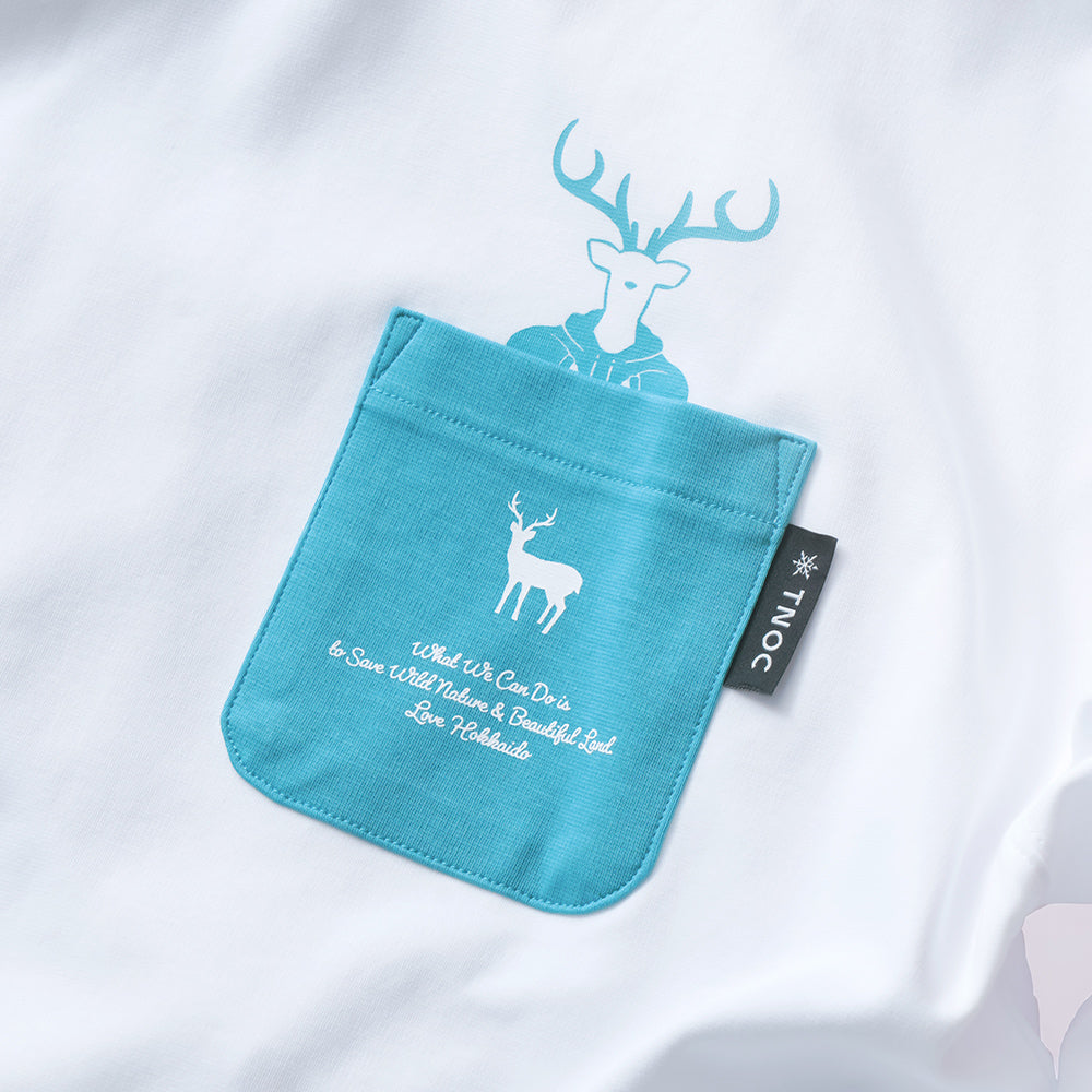 TNOC THE TEE LONG SLEEVE PONTE NORTHERN CONTINENT R-POCKET SNOW WHITE