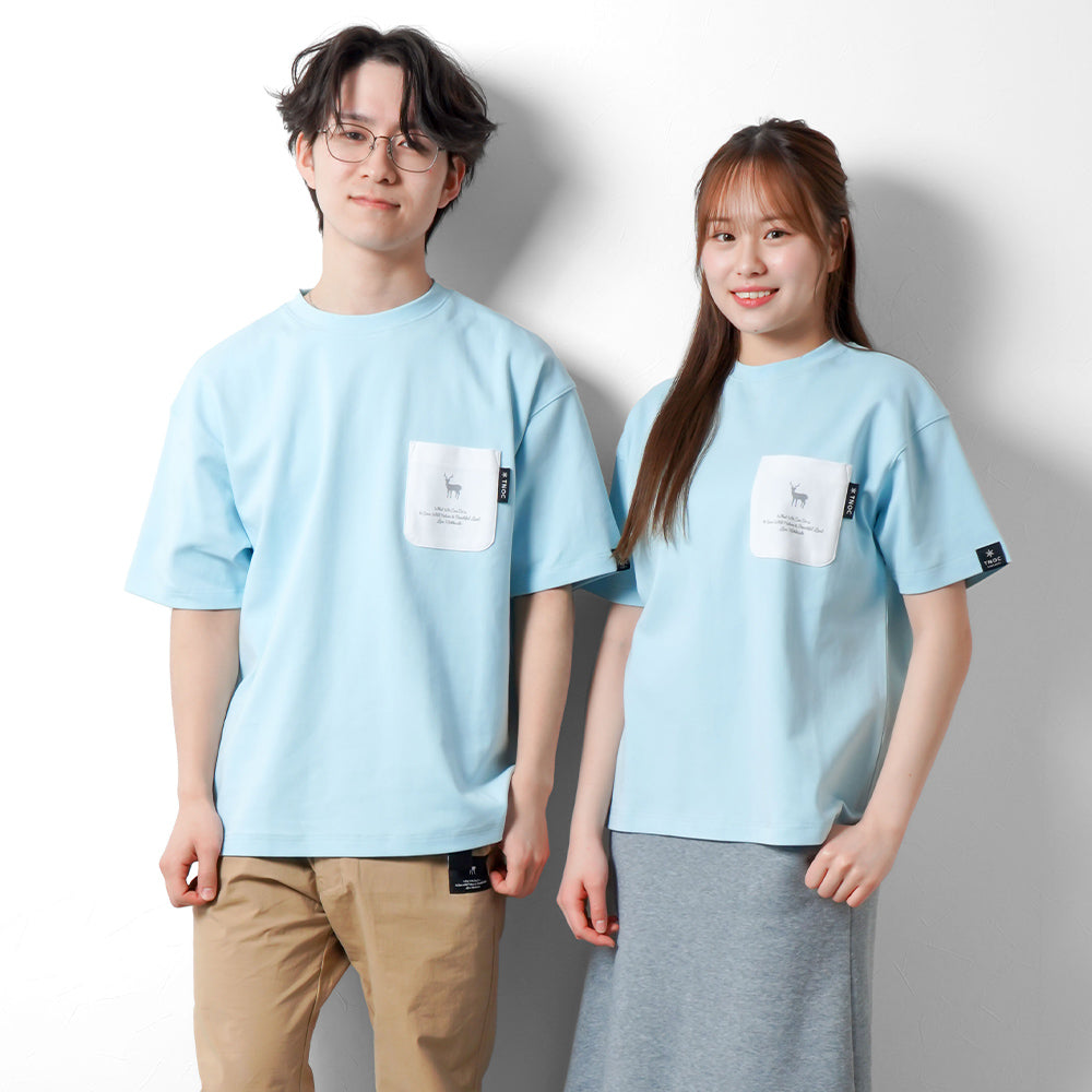 TNOC THE TEE PONTE ASH BLUE / R-POCKET