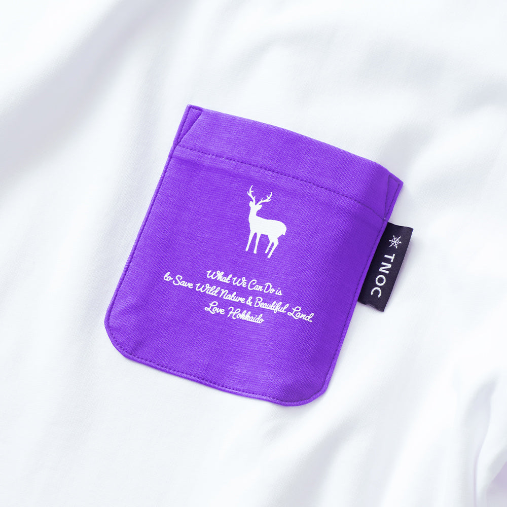 TNOC THE TEE LONG SLEEVE PONTE SNOW WHITE / R-POCKET