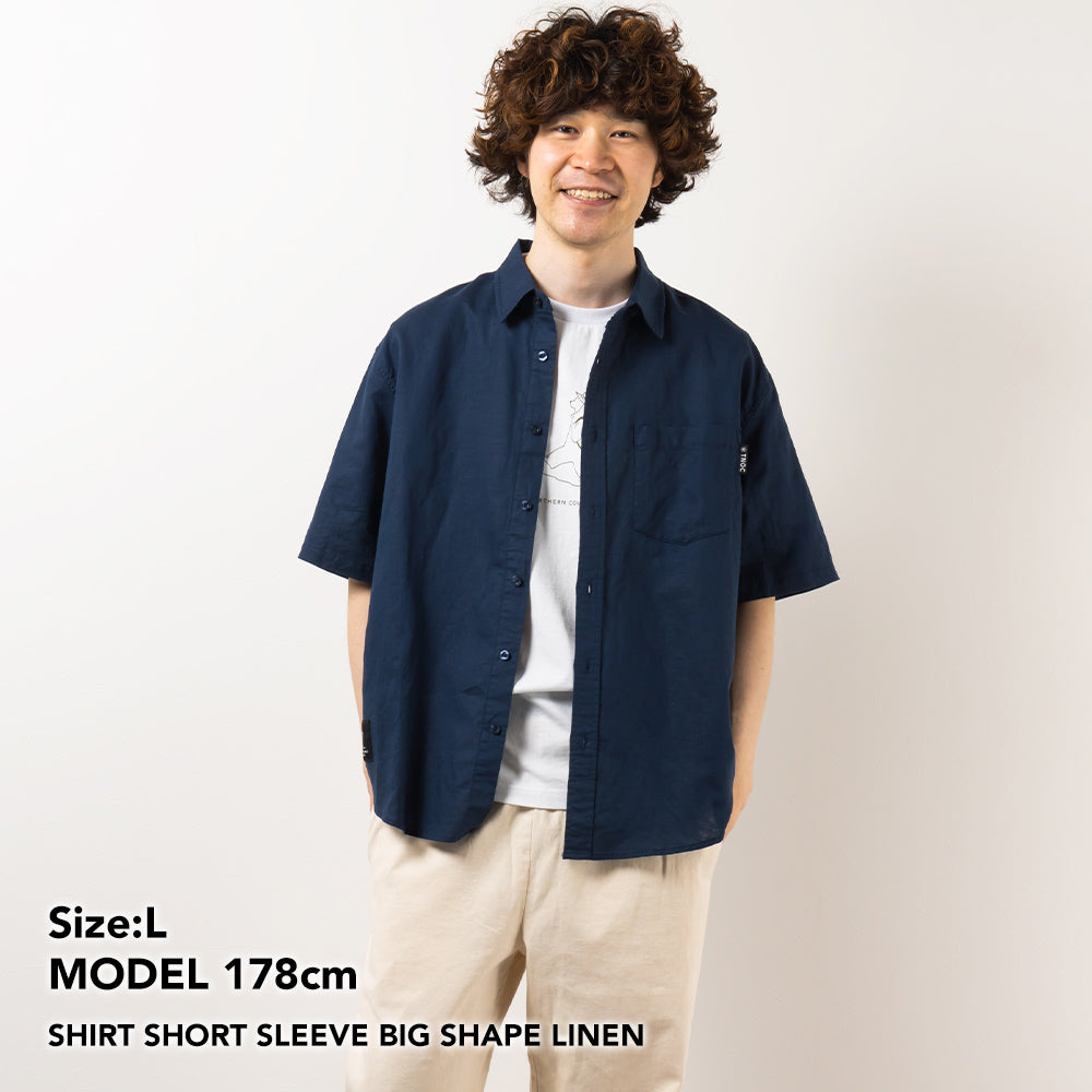 TNOC THE SHIRT SHORT SLEEVE BIG SHAPE LINEN