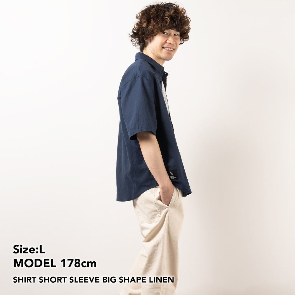 TNOC THE SHIRT SHORT SLEEVE BIG SHAPE LINEN