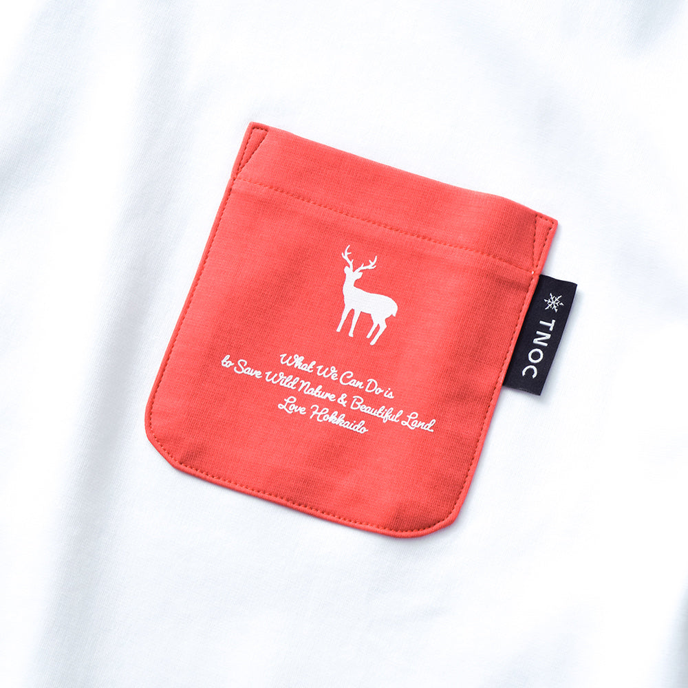 TNOC THE TEE LONG SLEEVE PONTE SNOW WHITE / R-POCKET