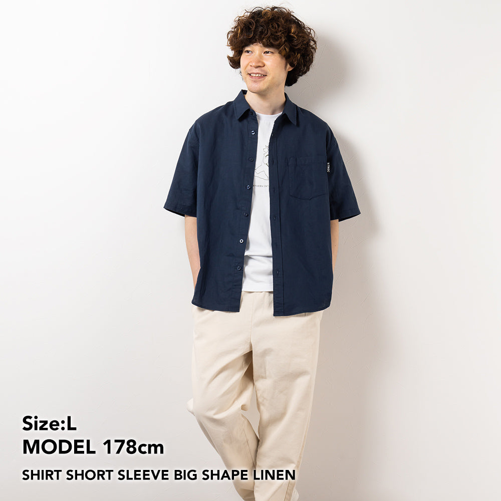 TNOC THE SHIRT SHORT SLEEVE BIG SHAPE LINEN
