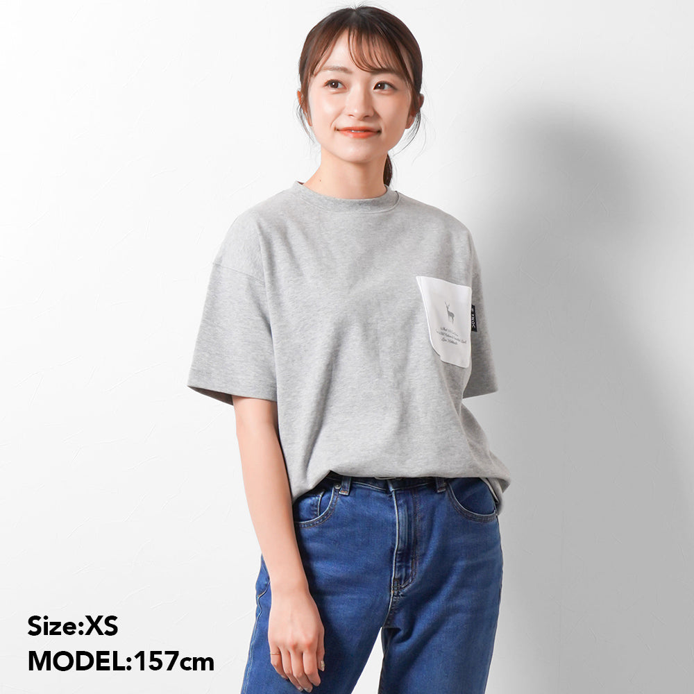 TNOC THE TEE PONTE FOG GRAY / R-POCKET