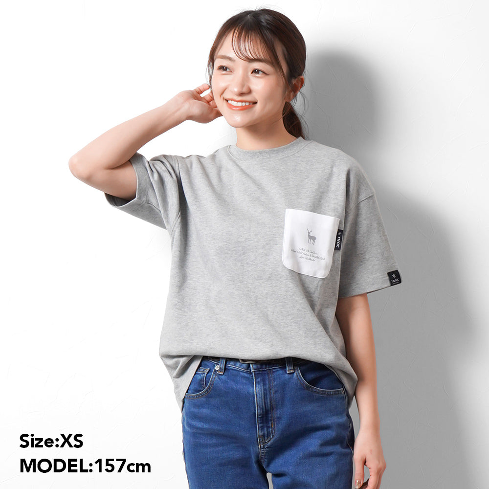 TNOC THE TEE PONTE FOG GRAY / R-POCKET