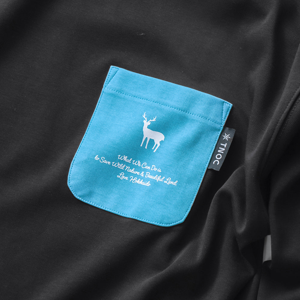 TNOC THE TEE LONG SLEEVE PONTE NIGHT BLACK / R-POCKET