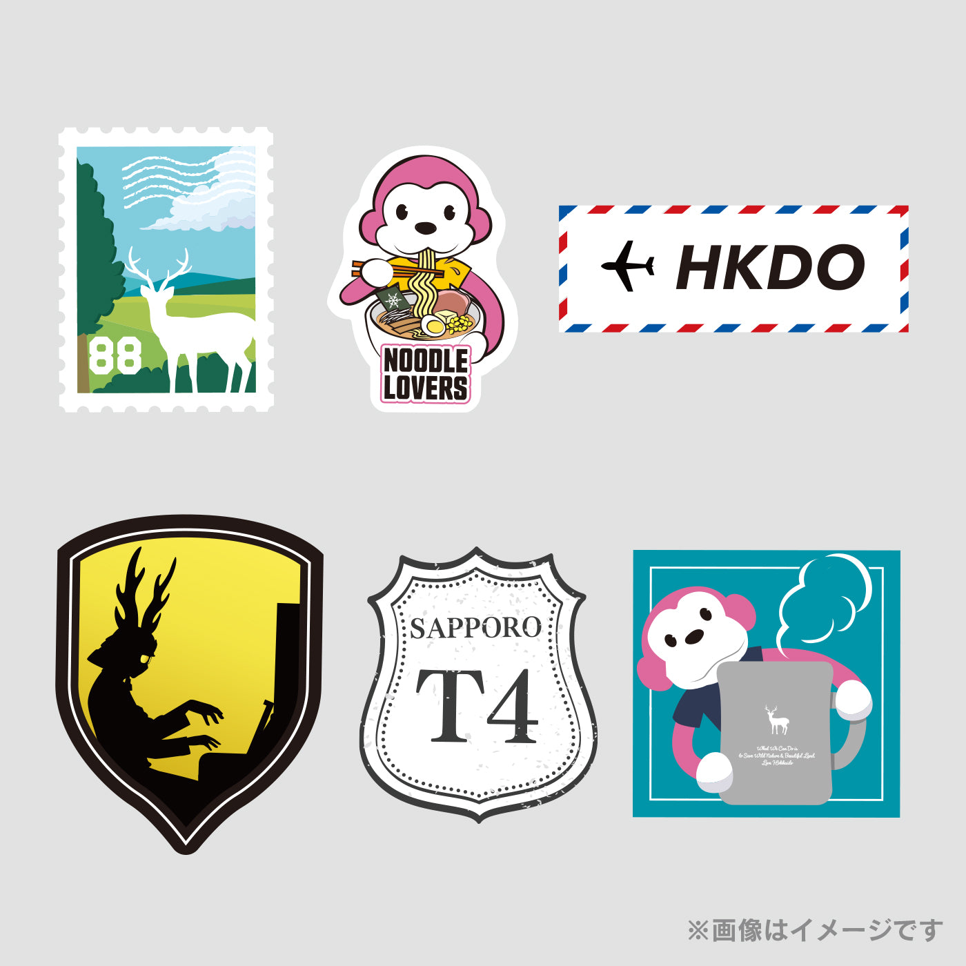 TNOC THE STICKERS / marasy TRAVEL STICKERS