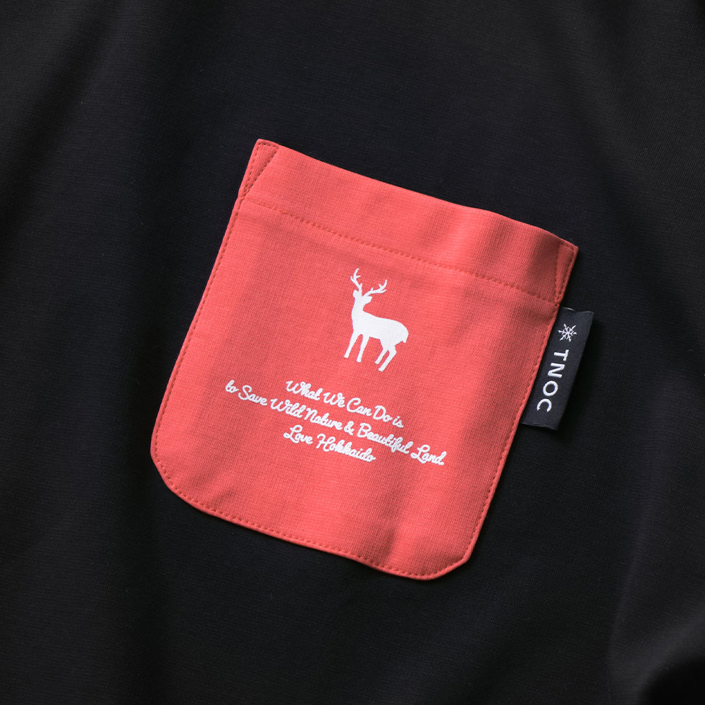 TNOC THE TEE LONG SLEEVE PONTE NIGHT BLACK / R-POCKET