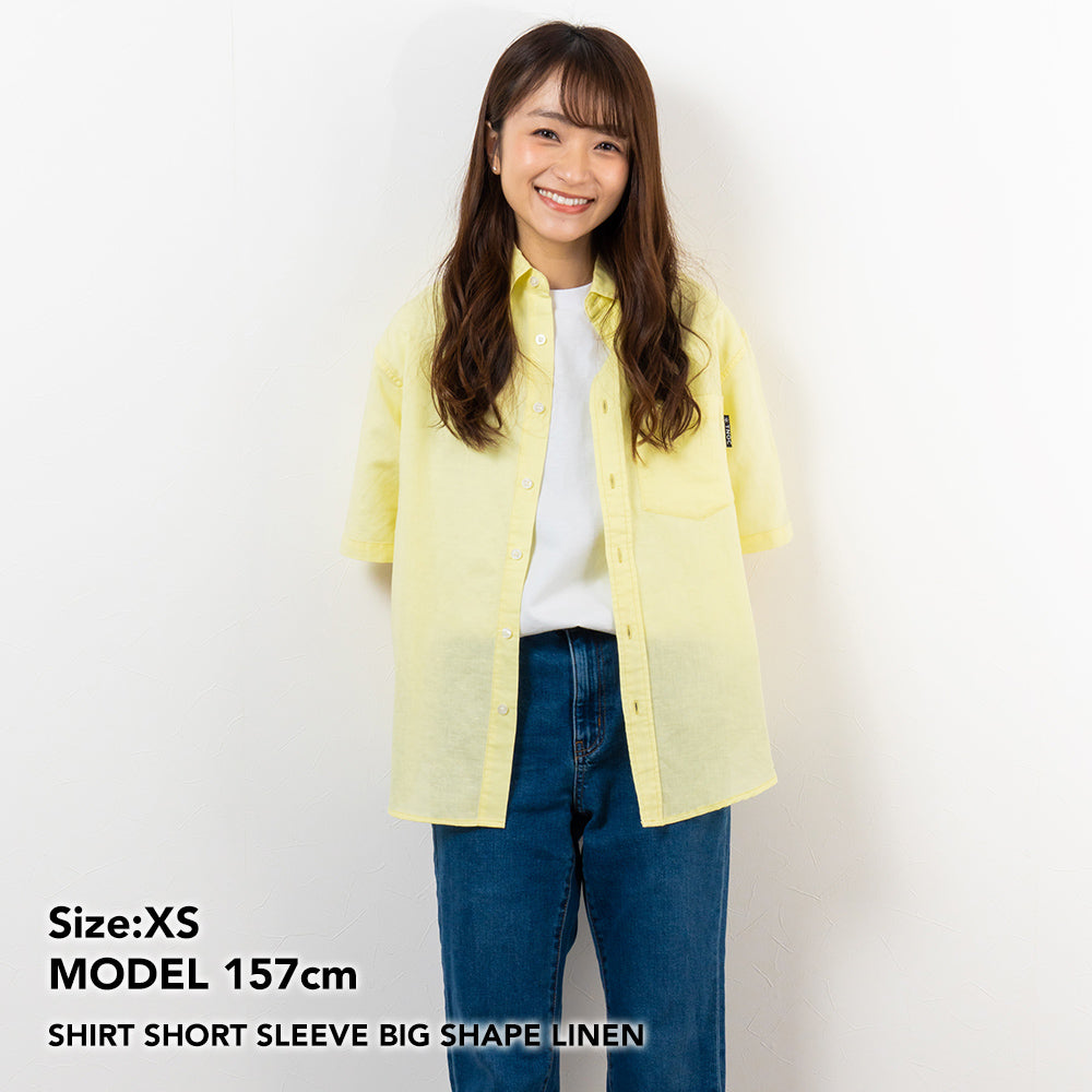 TNOC THE SHIRT SHORT SLEEVE BIG SHAPE LINEN