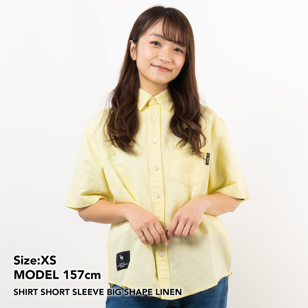 TNOC THE SHIRT SHORT SLEEVE BIG SHAPE LINEN