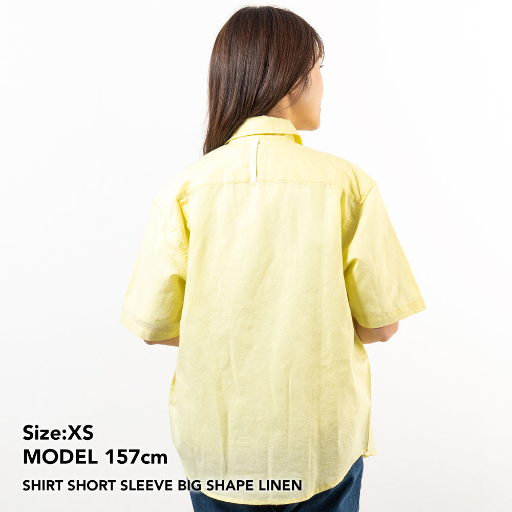 TNOC THE SHIRT SHORT SLEEVE BIG SHAPE LINEN