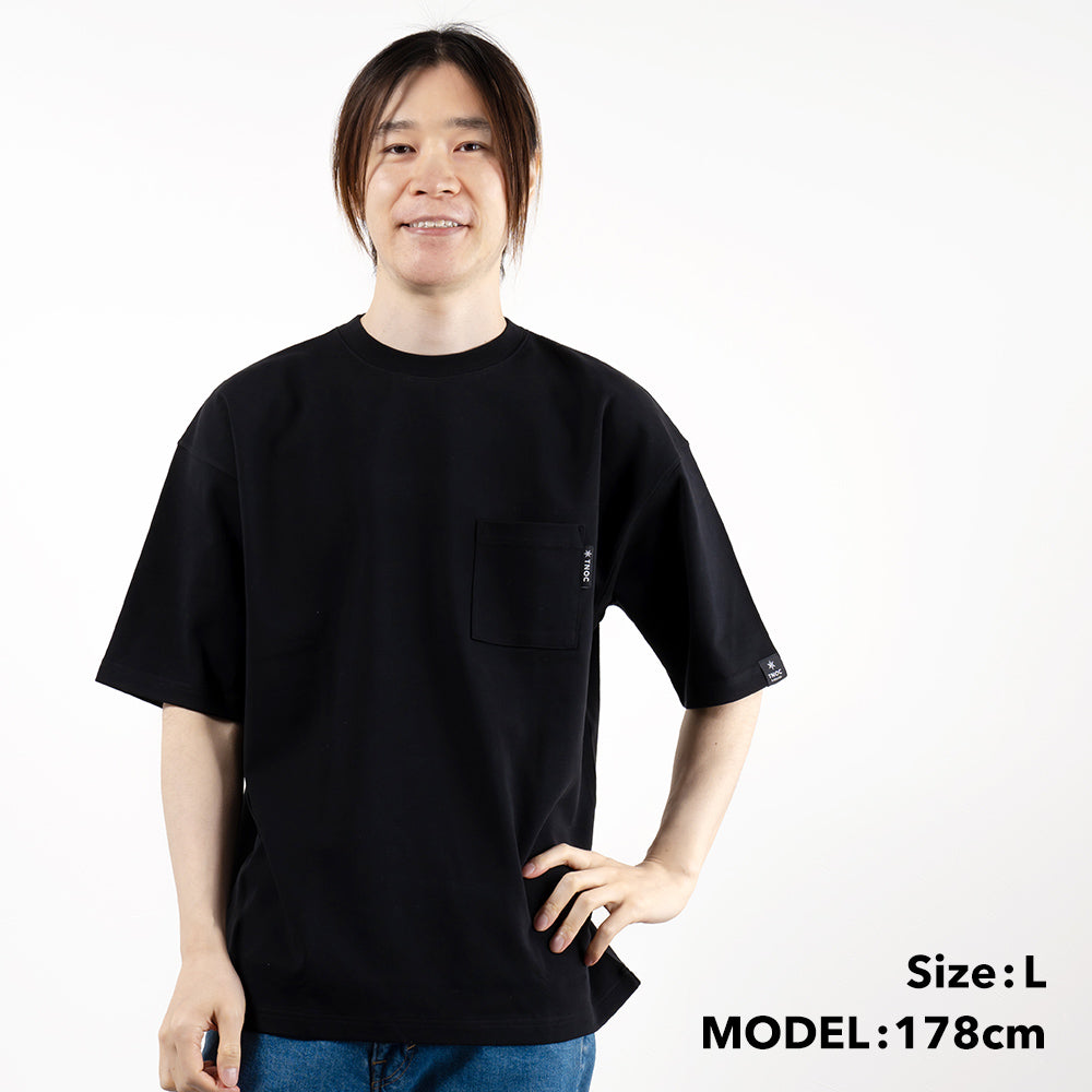 TNOC THE TEE PONTE / BLACK POCKET