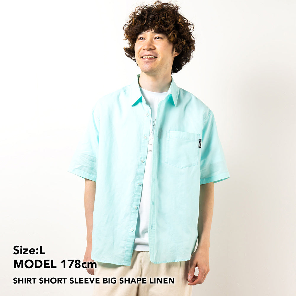 TNOC THE SHIRT SHORT SLEEVE BIG SHAPE LINEN