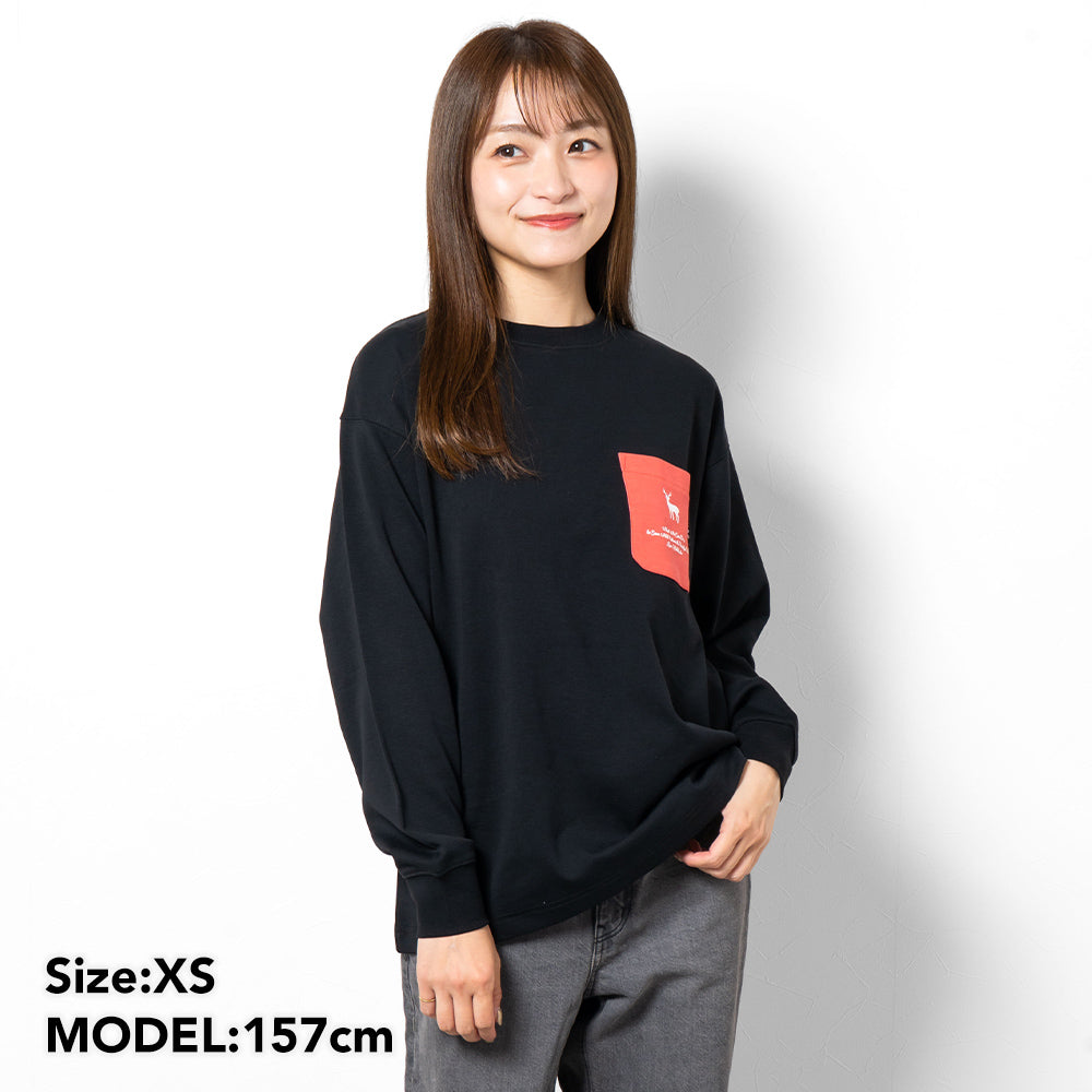 TNOC THE TEE LONG SLEEVE PONTE NIGHT BLACK / R-POCKET