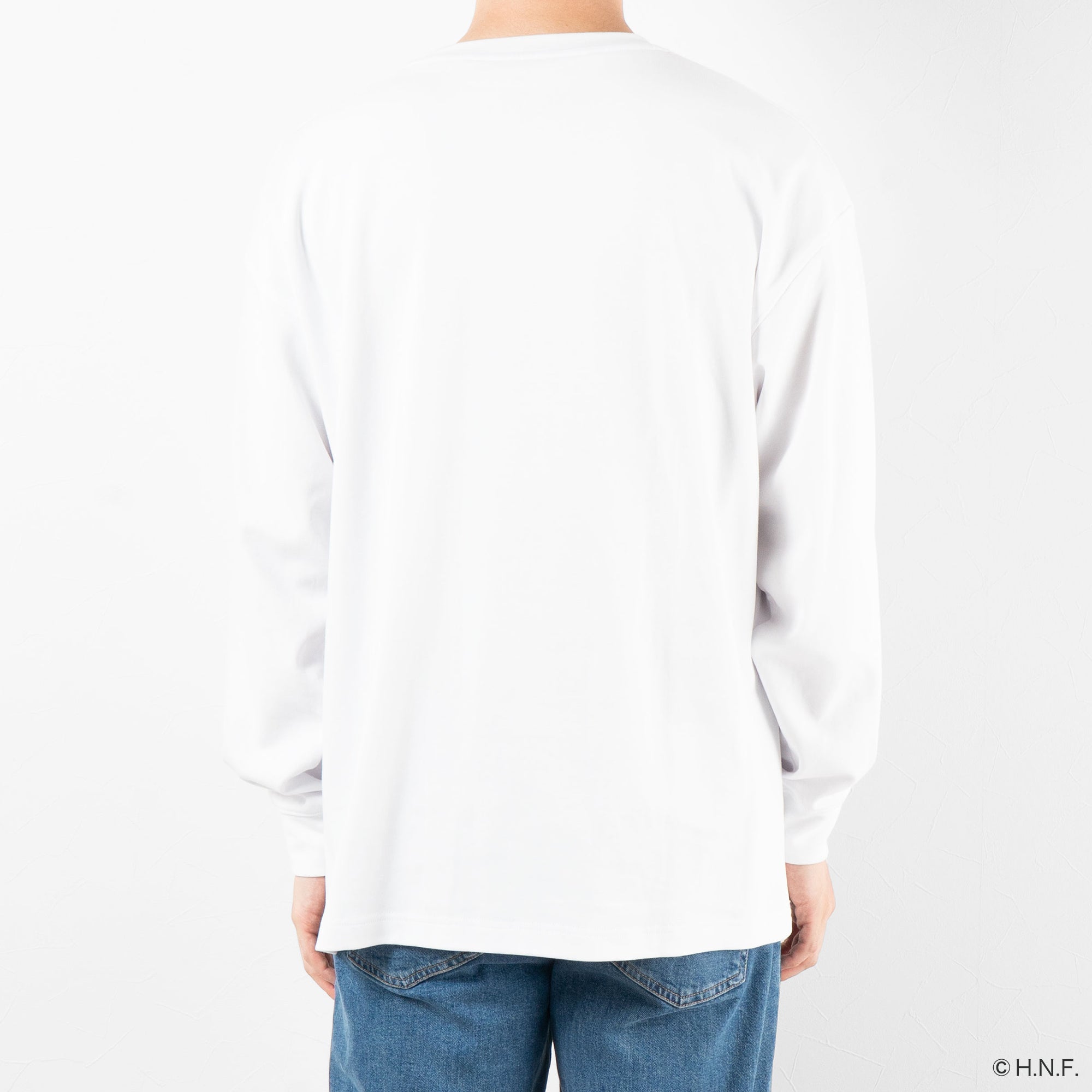 F/MODE TNOC THE TEE LONG SLEEVE PONTE SNOW WHITE / R-POCKET