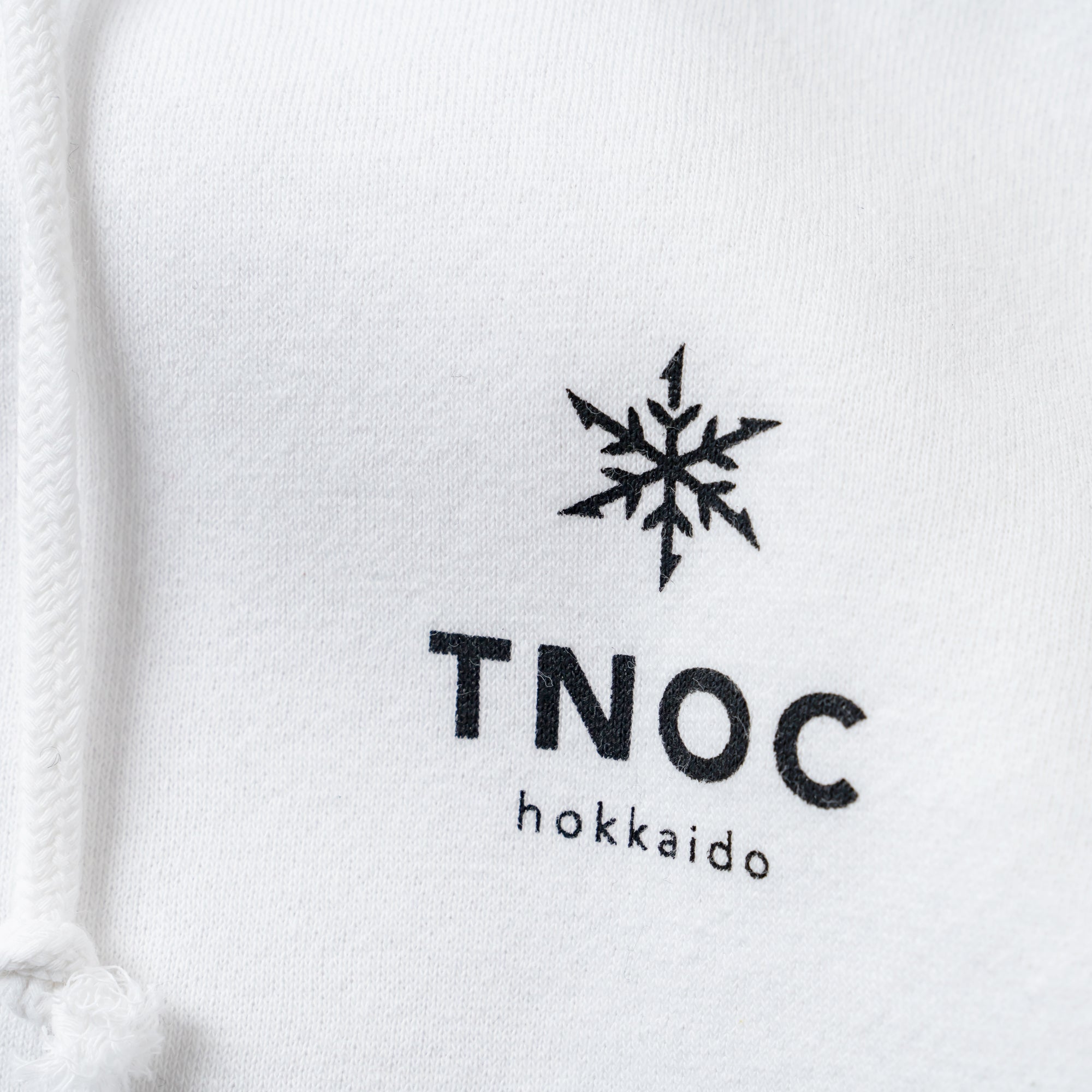 TNOC THE HOODIE ZIPUP / FLIGHT TAG  SNOW WHITE