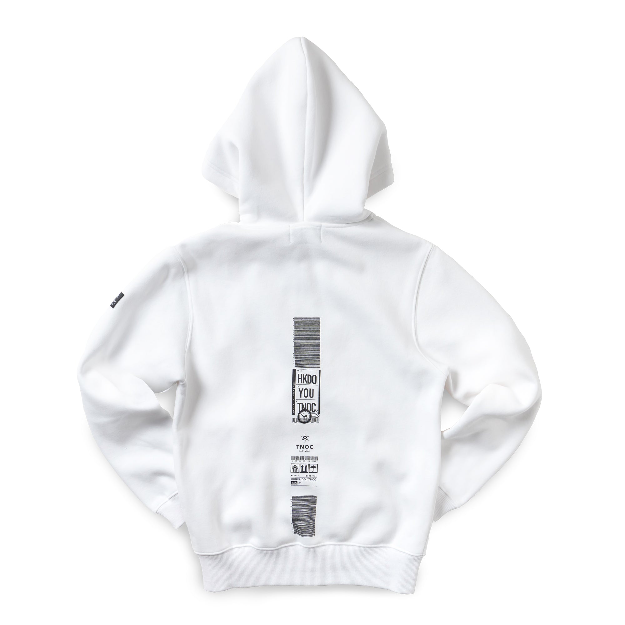 TNOC THE HOODIE ZIPUP / FLIGHT TAG  SNOW WHITE