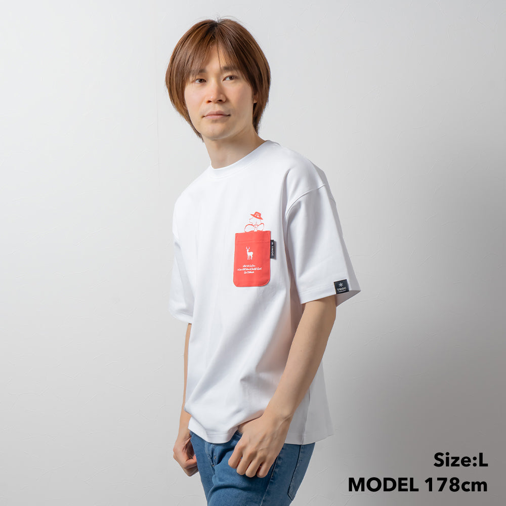 TNOC THE TEE PONTE NORTHERN CONTINENT R-POCKET SNOW WHITE