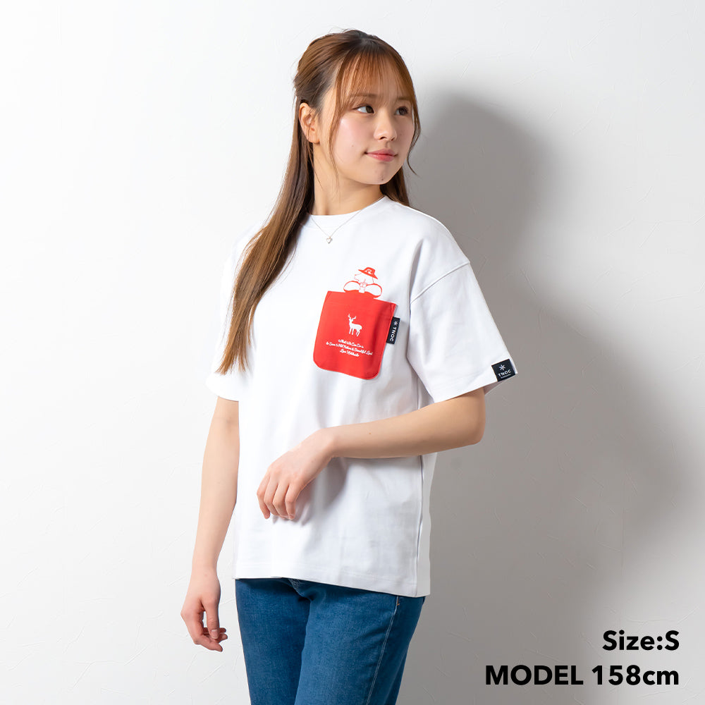 TNOC THE TEE PONTE NORTHERN CONTINENT R-POCKET SNOW WHITE