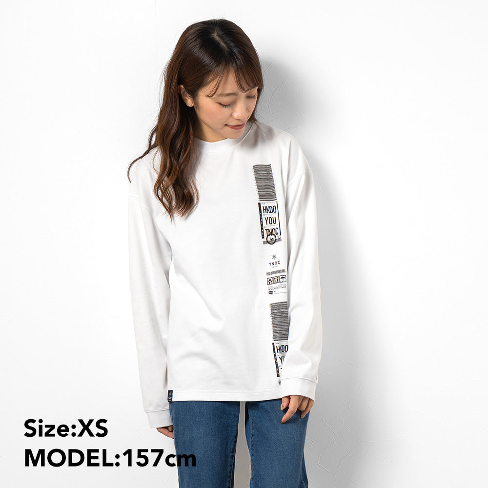 TNOC THE TEE LONG SLEEVE PONTE / FLIGHT TAG