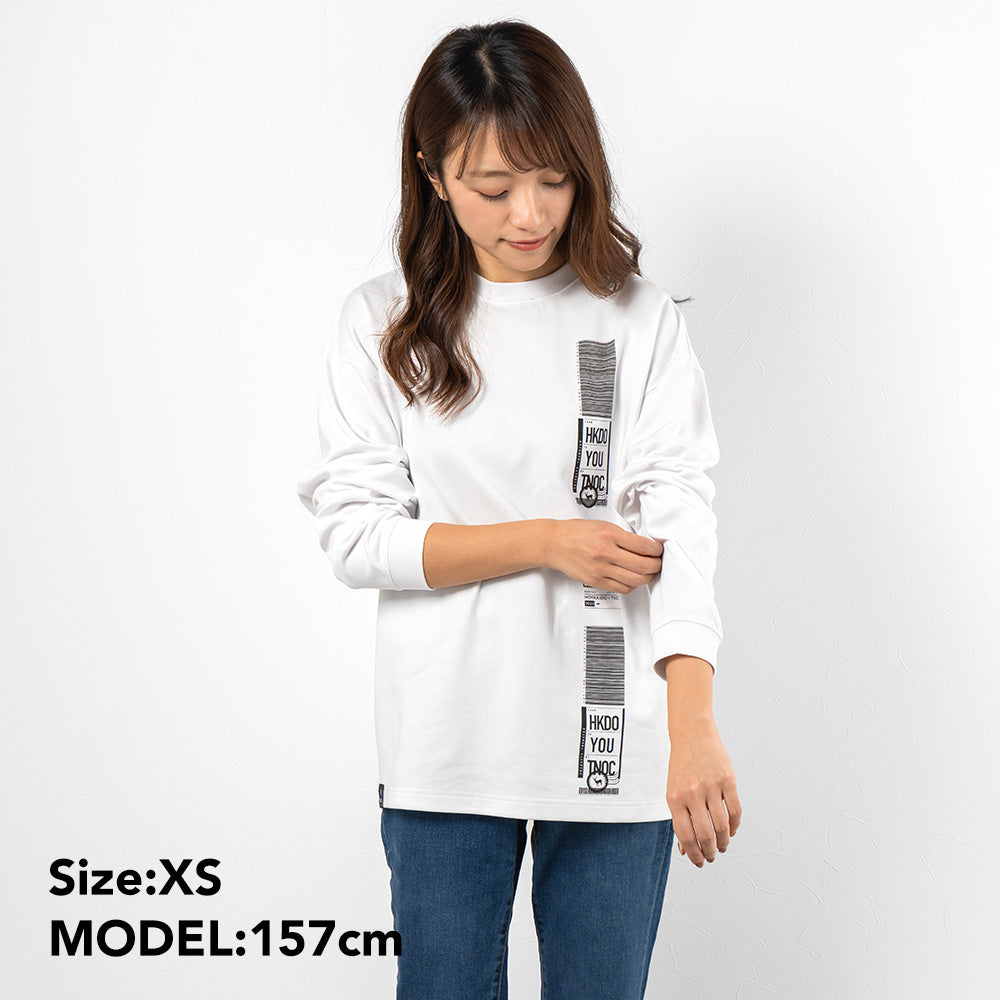 TNOC THE TEE LONG SLEEVE PONTE / FLIGHT TAG