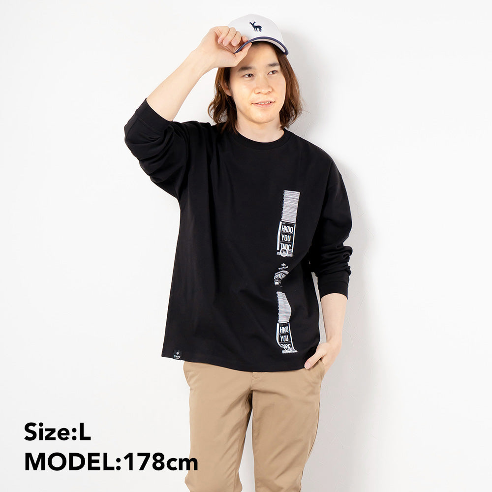 TNOC THE TEE LONG SLEEVE PONTE / FLIGHT TAG