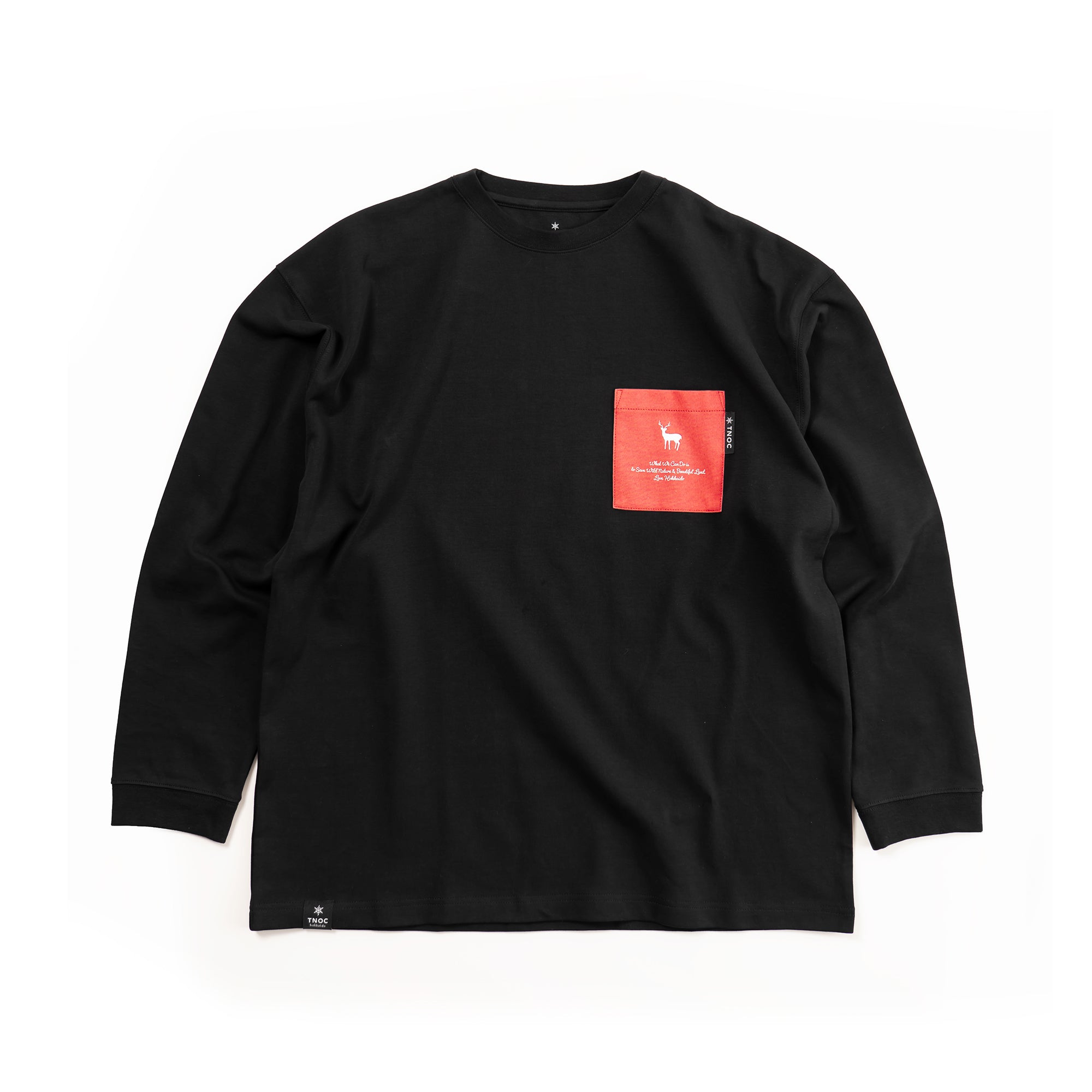 TNOC THE TEE LONG SLEEVE PONTE / BEETS RED POCKET