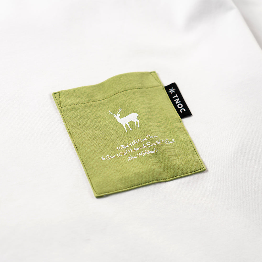 TNOC THE TEE LONG SLEEVE PONTE / LEAF GREEN POCKET